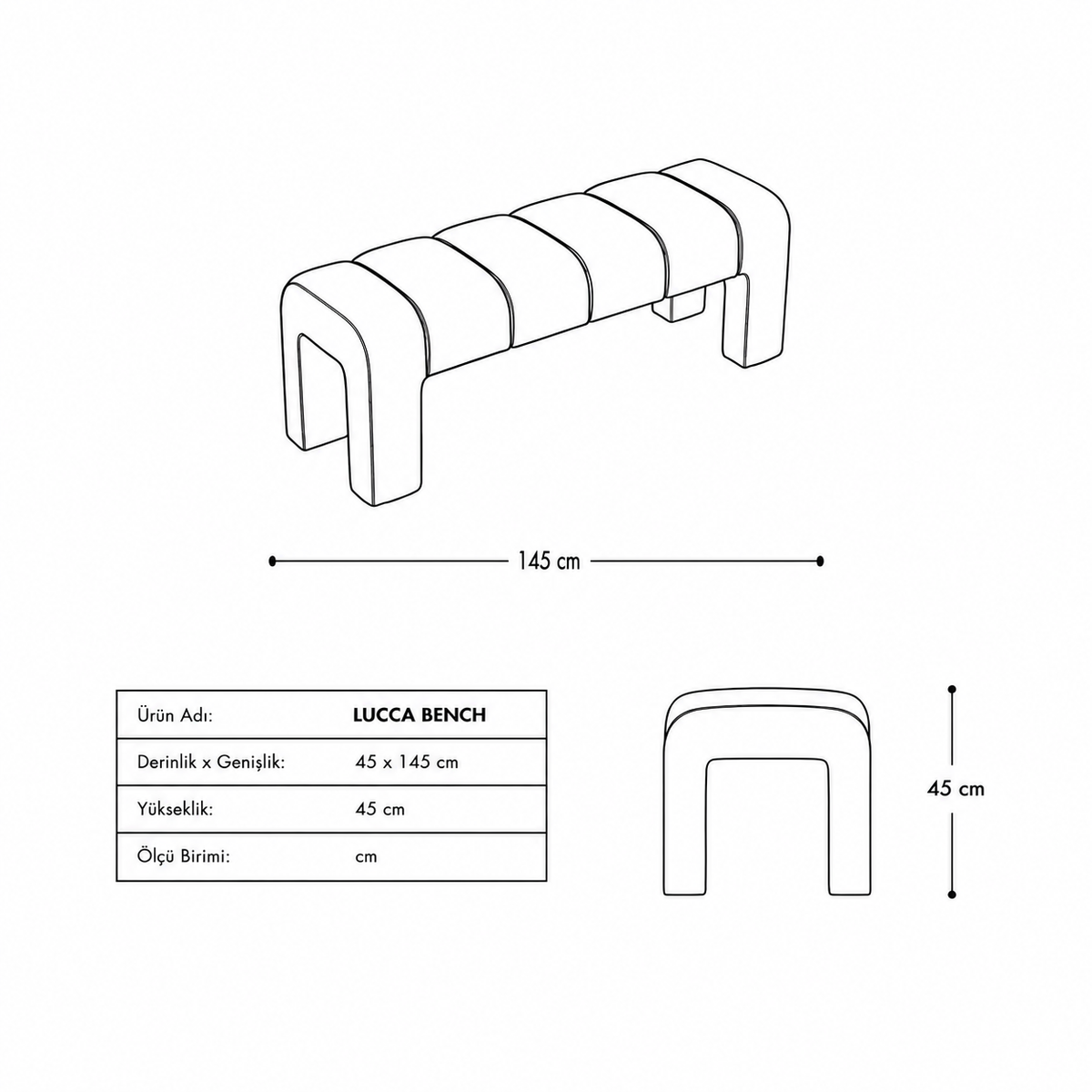 LUCCA BENCH No.01